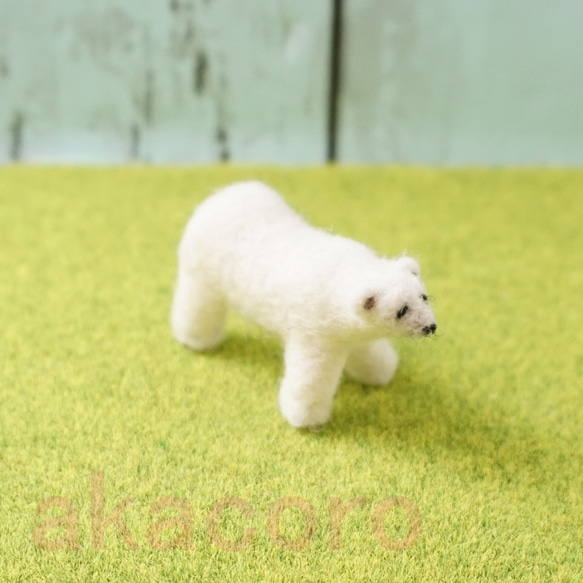 【受注制作作品】もこもこマスコット・U動物園シリーズ　ホッキョクグマのホクト　☆あかころ☆akatin☆