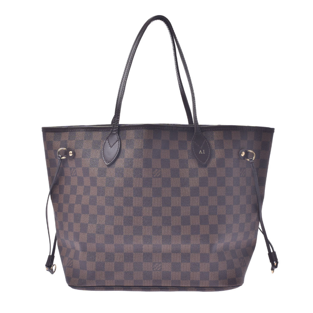 LOUIS VUITTON ルイヴィトン ダミエ ネヴァーフルMM ブラウン N51105 ユニセックス ダミエキャンバス トートバッグ ABランク 中古 