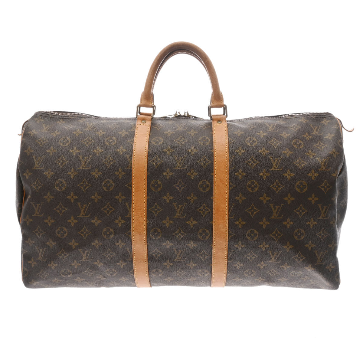 LOUIS VUITTON ルイヴィトン モノグラム キーポル55 ブラウン M41424 ユニセックス モノグラムキャンバス ボストンバッグ Cランク 中古 