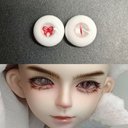 【12mm14mm16mm18mm】 ドールアイ ハンドメイドドール bjd 目 オビツ11 アイサイズ14/6 -4213