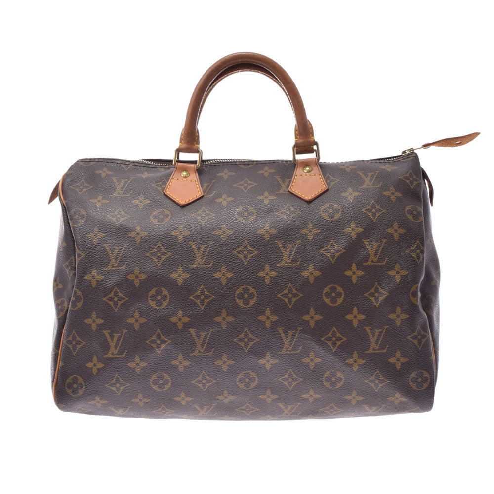 LOUIS VUITTON ルイヴィトン モノグラム スピーディ35 ブラウン M41524 ユニセックス モノグラムキャンバス ハンドバッグ Bランク 中古 