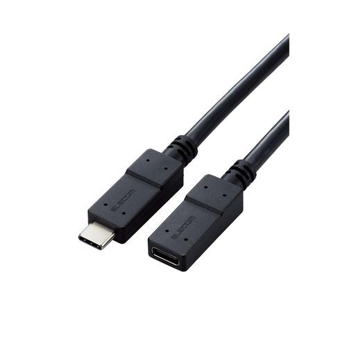 エレコム USB3-ECC10BK USB Type-C延長ケーブル(USB 5Gbps) 1.0m