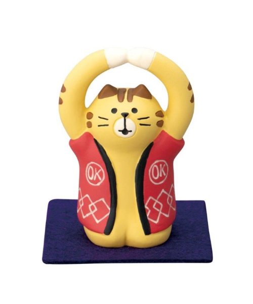 FUKUMONO concombre マスコット 万事OK猫 デコレ インテリア かわいい プレゼント グッズ