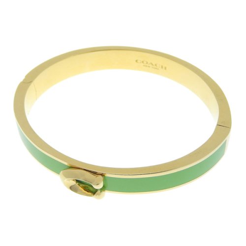 COACH コーチ SIGNATURE PUSH HINGED BANGLE シグネチャー プッシュ ヒンジ バングル ブレスレット