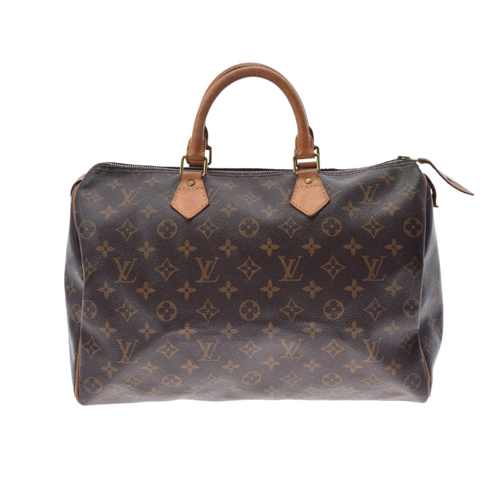 LOUIS VUITTON ルイヴィトン モノグラム スピーディ35 ブラウン M41524 ユニセックス モノグラムキャンバス ハンドバッグ Bランク 中古 