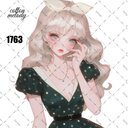 original sticker « no.1763 »     //     人物ステッカー オリジナルステッカー オリジナル人物ステッカー ステッカー cotton melody