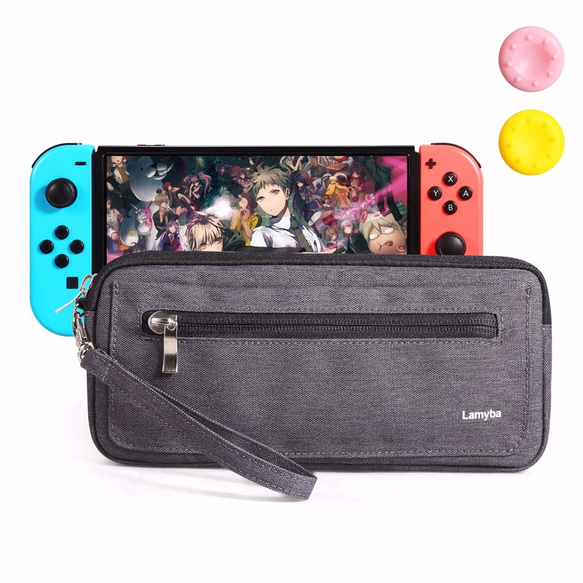 防水Nintendo Switch LiteストレージバッグクラッシュバッグハンドバッグNSLite保護バッグ-ブラック