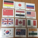 英語のフラッシュカード【国旗】