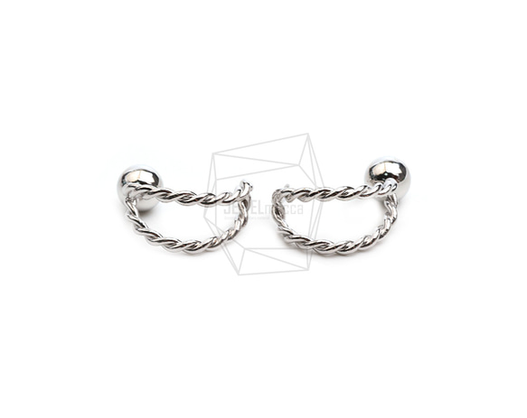 ERG-2408-R【2個入り】 スプリングラウンドピアス/spring round Post Earring