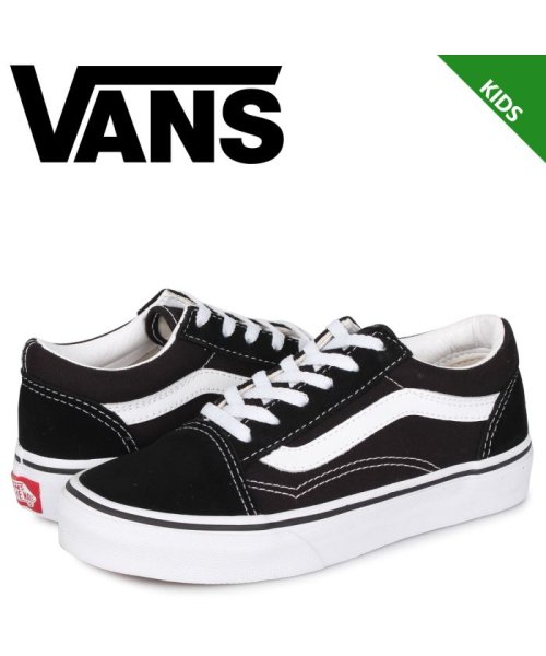 VANS ヴァンズ オールドスクール スニーカー キッズ バンズ OLD SKOOL ブラック 黒 VN000W9T6BT