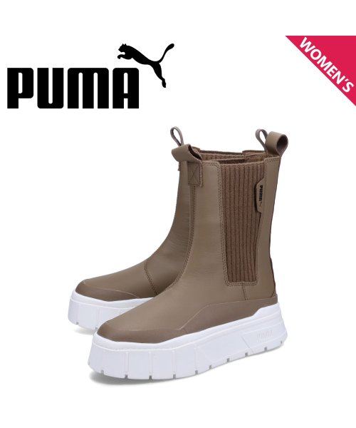 PUMA プーマ サイドゴアブーツ スタック チェルシー ウィメンズ ウィンター レディース 厚底 STACK CHELSEA WNS WINTER BOOT