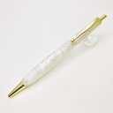 宝石のようなアクリルPen ShapePen ノック式ボールペン /ホワイト TAB2011 送料無料