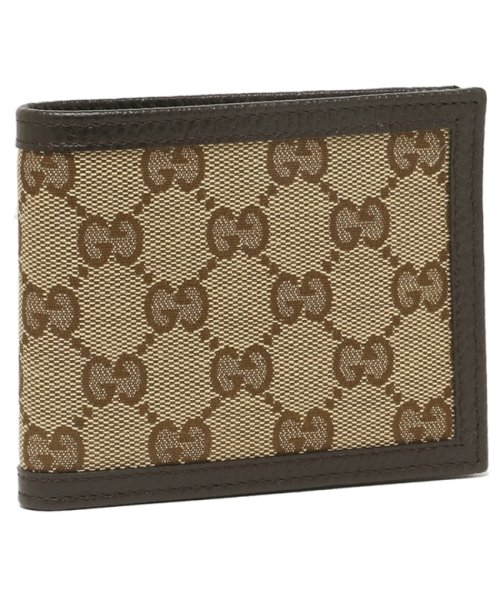 グッチ アウトレット 二つ折り財布 GGレザー ベージュ ブラウン レディース GUCCI 260987 KY9LN 9903