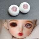 【12mm14mm16mm18mm】 ドールアイ ハンドメイドドール bjd 目 サイズ14/6 オビツ11アイ-4530