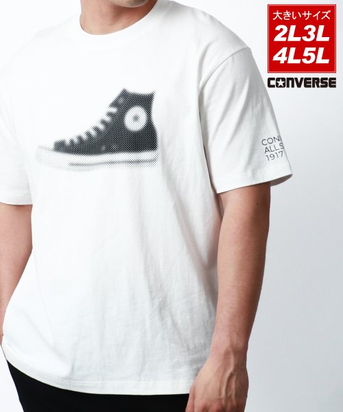 【CONVERSE】コンバース 大きいサイズ 2L 3L 4L 5L   スニーカー Tシャツ 半袖 トップス メンズ カットソー カジュアル