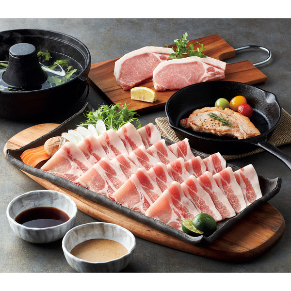 サニーフーズ 榛名ポークしゃぶしゃぶ肉＆ステーキ肉セット ARE-010 1セット（直送品）