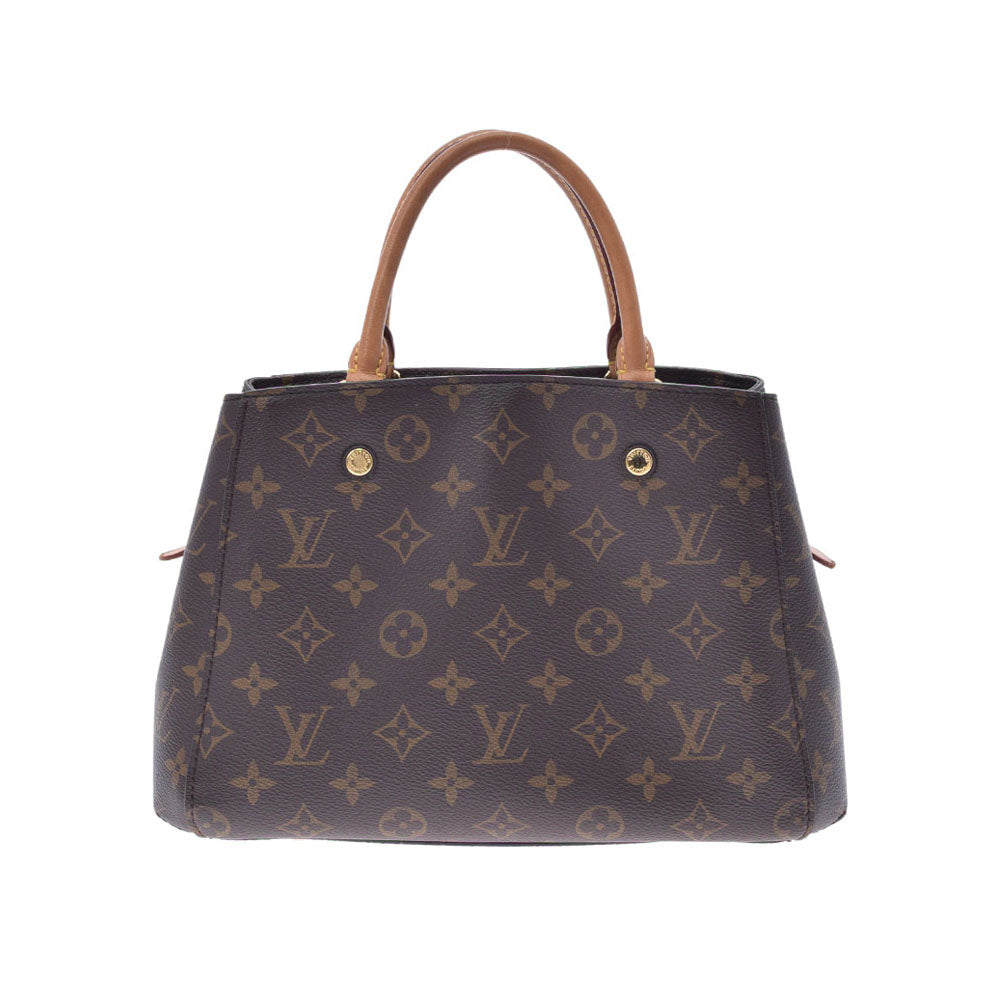 LOUIS VUITTON ルイヴィトン モノグラム モンテーニュBB ブラウン M41055 レディース モノグラムキャンバス 2WAYバッグ Bランク 中古 