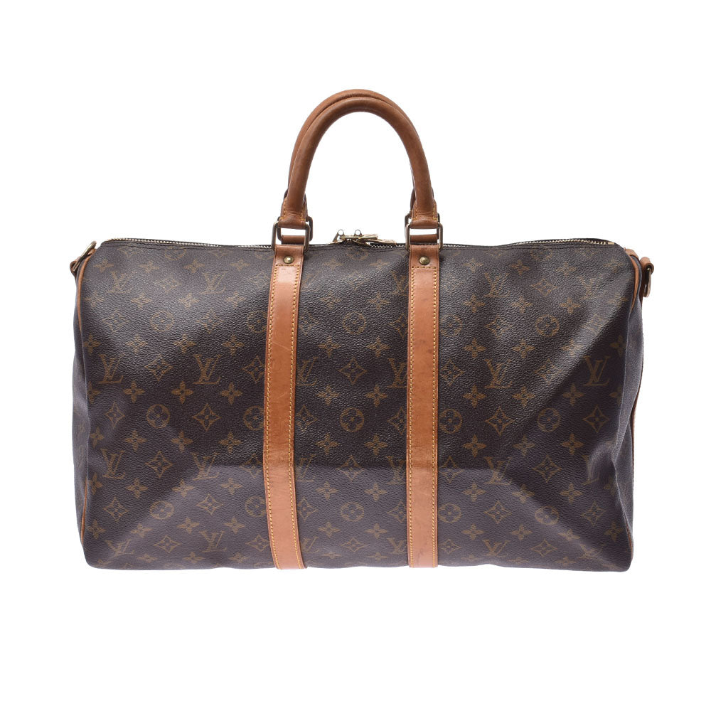 ルイヴィトンキーポル・バンドリエール45  14145 ユニセックス モノグラムキャンバス ボストンバッグ M41418  LOUIS VUITTON 中古