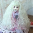 BJD 1/3 1/4  1/6人形 ドール用ウィッグ カツラ 耐熱 ハンドメイドzxww-386