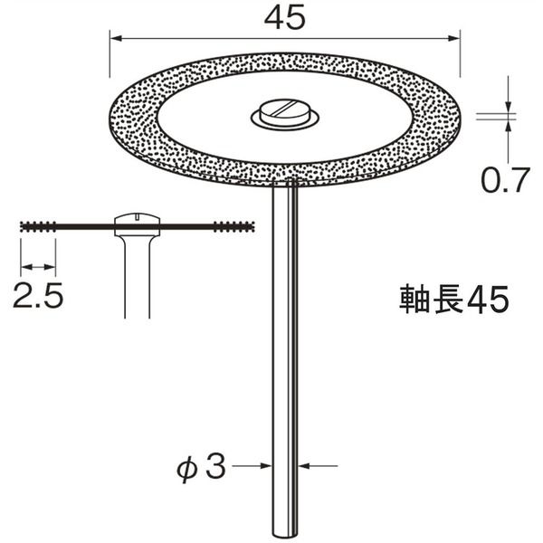 日本精密機械工作 電着ダイヤディスク D9654 1本（直送品）