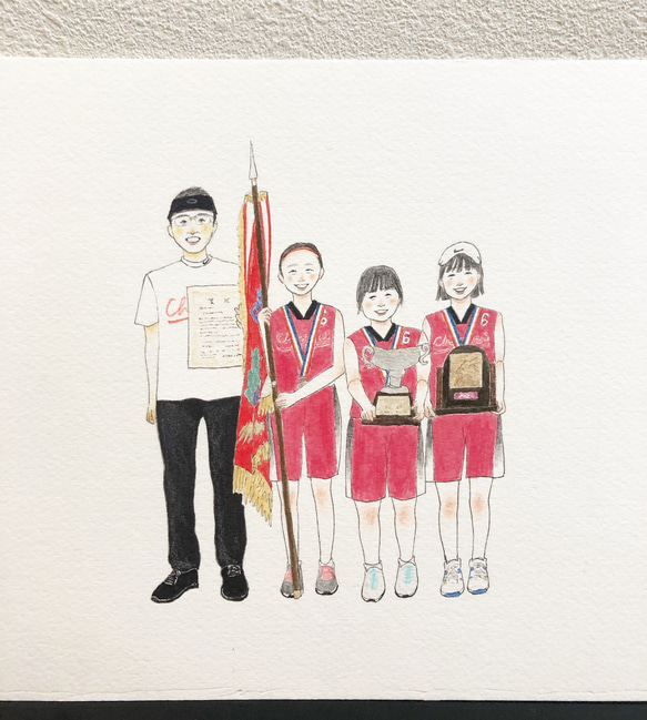 my family ! シンプル 似顔絵