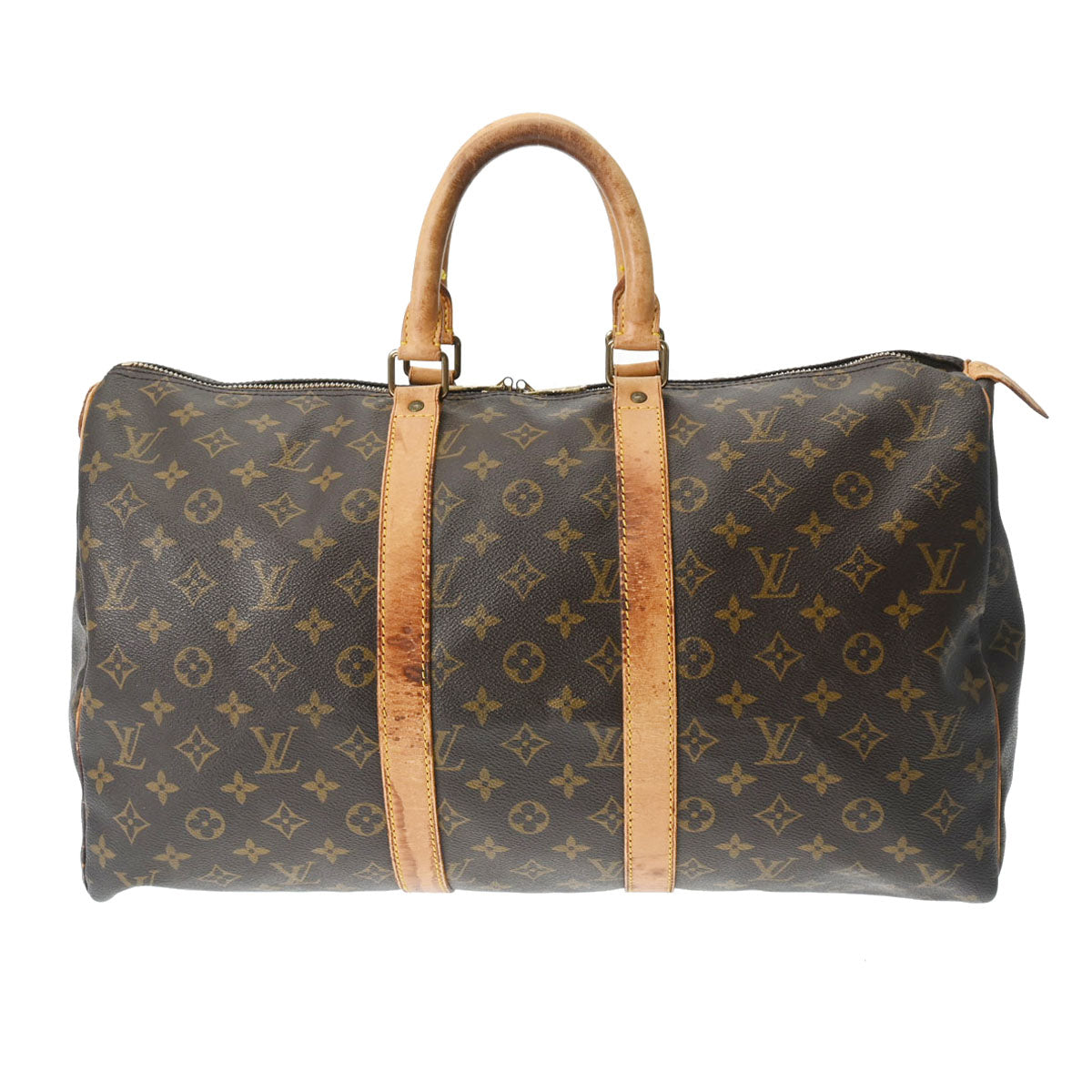 LOUIS VUITTON ルイヴィトン モノグラム キーポル 45 ブラウン M41428 ユニセックス モノグラムキャンバス ボストンバッグ Bランク 中古 