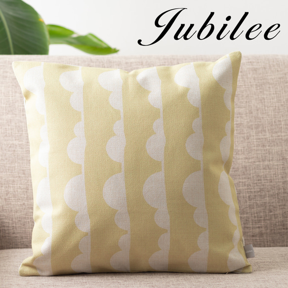 Jubilee リネンクッションカバー 北欧デザイン クラウドライン jubileecushionCC096ymw