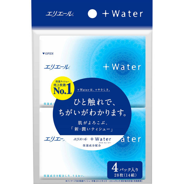 大王製紙 エリエールプラスウォーター１４Ｗ 4902011711547 4p×64点セット（直送品）