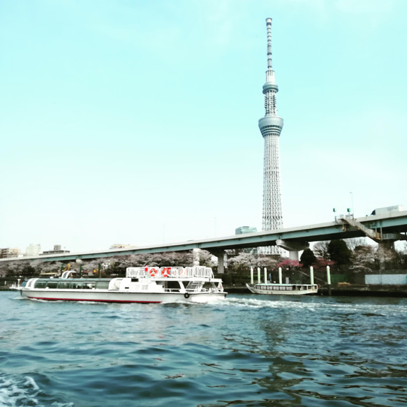 ＊送料無料＊ 《Tokyo Skytree》Japanese Scenery ましかくフォト 90×90