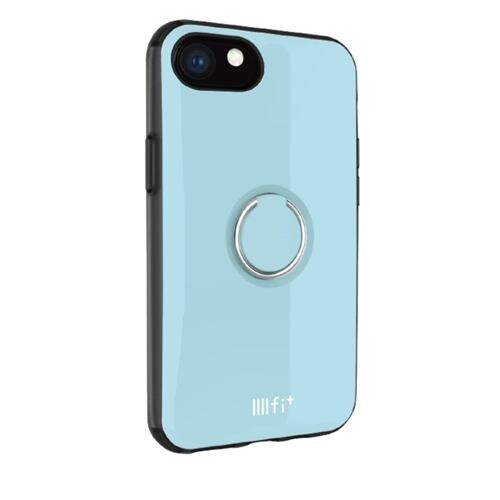 グルマンディーズ IFT-53LBL IIII fit（ring） iPhone8／7／6s／6対応ケース ライトブルー