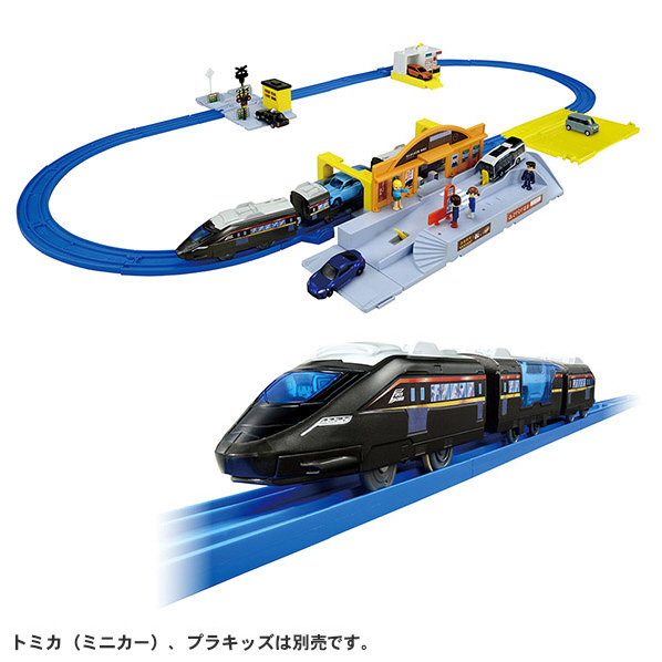 タカラトミー プラレール もっとトミカと遊ぼう!はこんで出発!情景いっぱい駅前ロータリーセット ｼﾞﾖｳｹｲｲﾂﾊﾟｲｴｷﾏｴﾛ-ﾀﾘ-ｾﾂﾄ