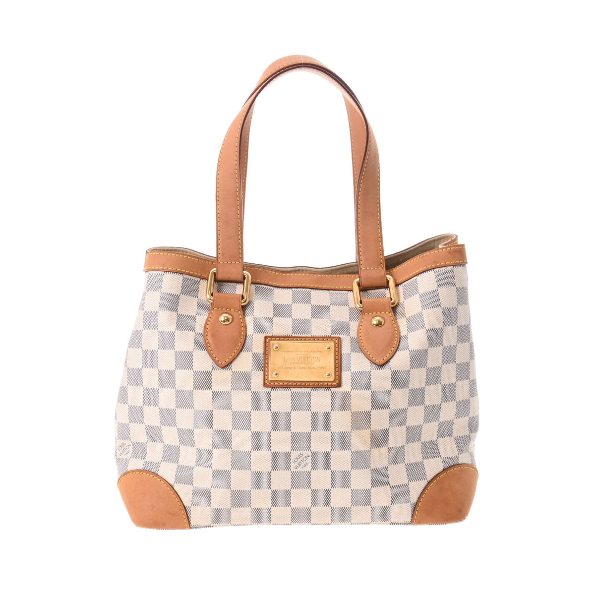 LOUIS VUITTON ルイヴィトン ダミエ アズール ハムステッド PM ホワイト N51207 レディース ダミエアズールキャンバス ハンドバッグ Bランク 中古 