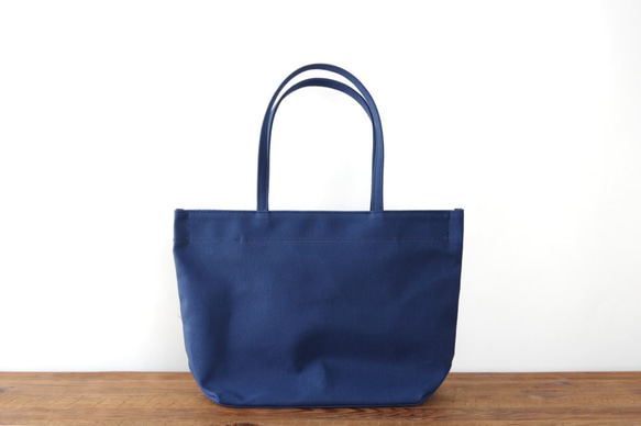 《Canvas》Simple tote Bag ネイビー