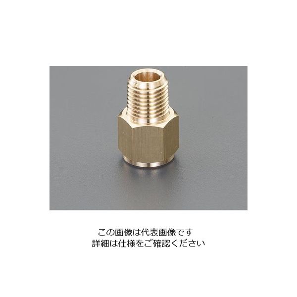 エスコ R1/2”xG1/2” ねじ変換アダプター EA141AY-253 1セット(10個)（直送品）