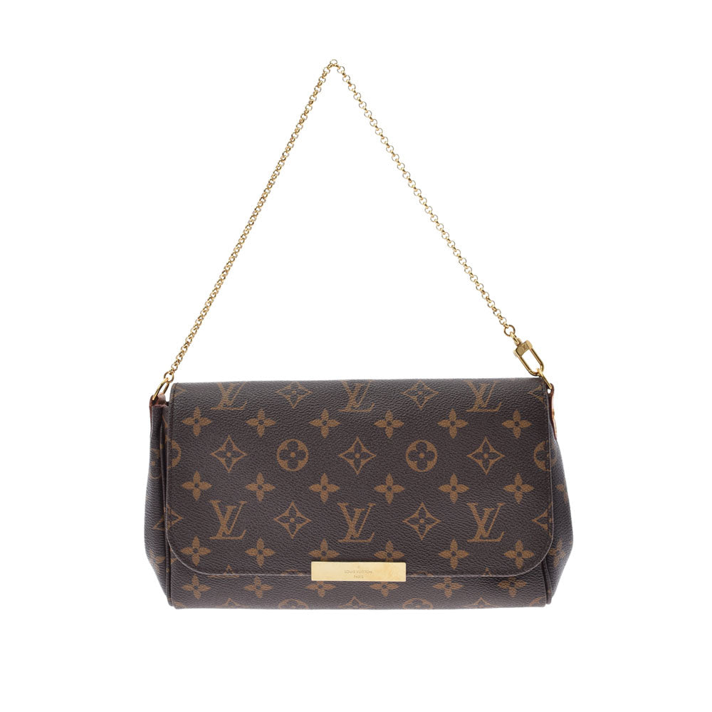 LOUIS VUITTON ルイヴィトン モノグラム フェイボリットMM 2WAY ブラウン M40718 レディース モノグラムキャンバス ショルダーバッグ ABランク 中古 