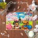 【Dogs of Spring】　わんこのスプリングポストカード