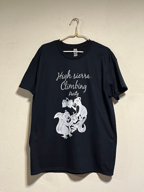 リスさん　メンズ半袖tシャツ　大きいサイズあり　綿100%【M～3L】