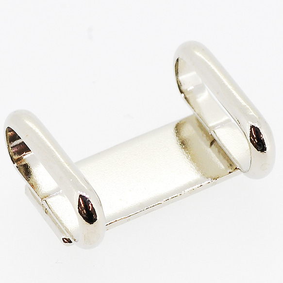 アクセサリパーツ 金具 和装用品 帯止め 帯び留め タイプＡ ２０×１６ｍｍ 銀色 シルバーカラー