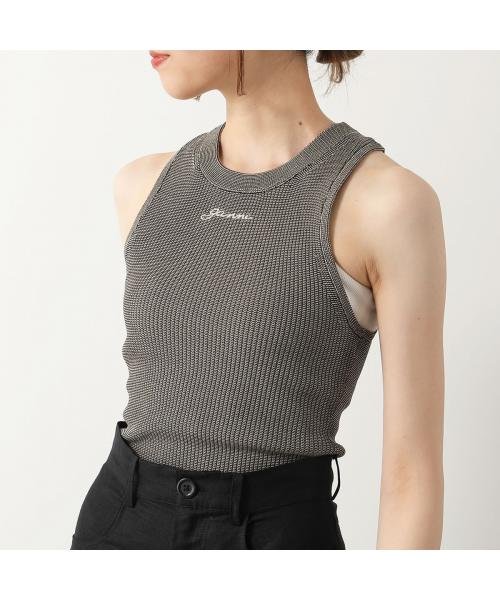 GANNI タンクトップ Melange Knit Sleeveless Top ニット