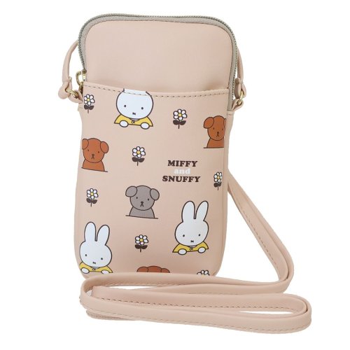 ミッフィー スマホポーチ スマホショルダー MIFFY and SNUFFY ディックブルーナ マリモクラフト ミニショルダー ポシェット 絵本キャラクター グ