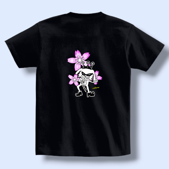 オリジナルイラストＴシャツ／バックプリント