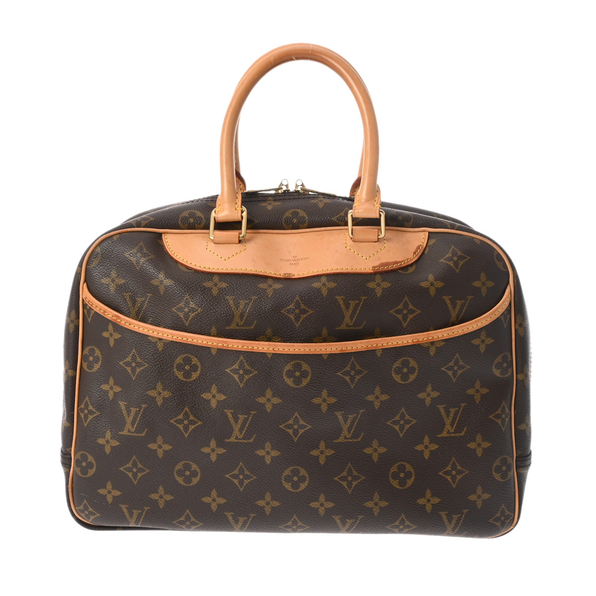 LOUIS VUITTON ルイヴィトン モノグラム ドーヴィル ブラウン M47270 レディース モノグラムキャンバス ハンドバッグ Bランク 中古 