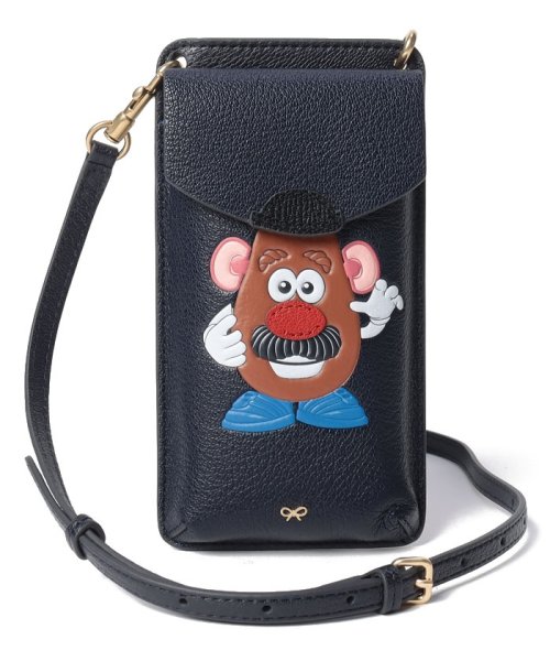 【ANYA HINDMARCH】アニヤハインドマーチ　ミスター・ポテトヘッド フォンポーチ　レディース　やぎ革　H 17cm W 9cm D 2cm