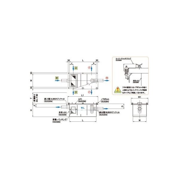 第一機材 グリーストラップ SAーF型 SE-8SA-F 1個（直送品）