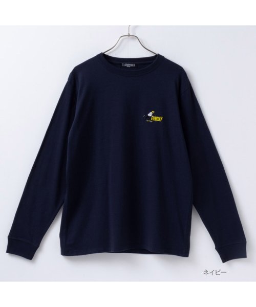 T－GRAPHICS ティーグラフィックス ワンポイント刺繍長袖Tシャツ MC23－594－31T