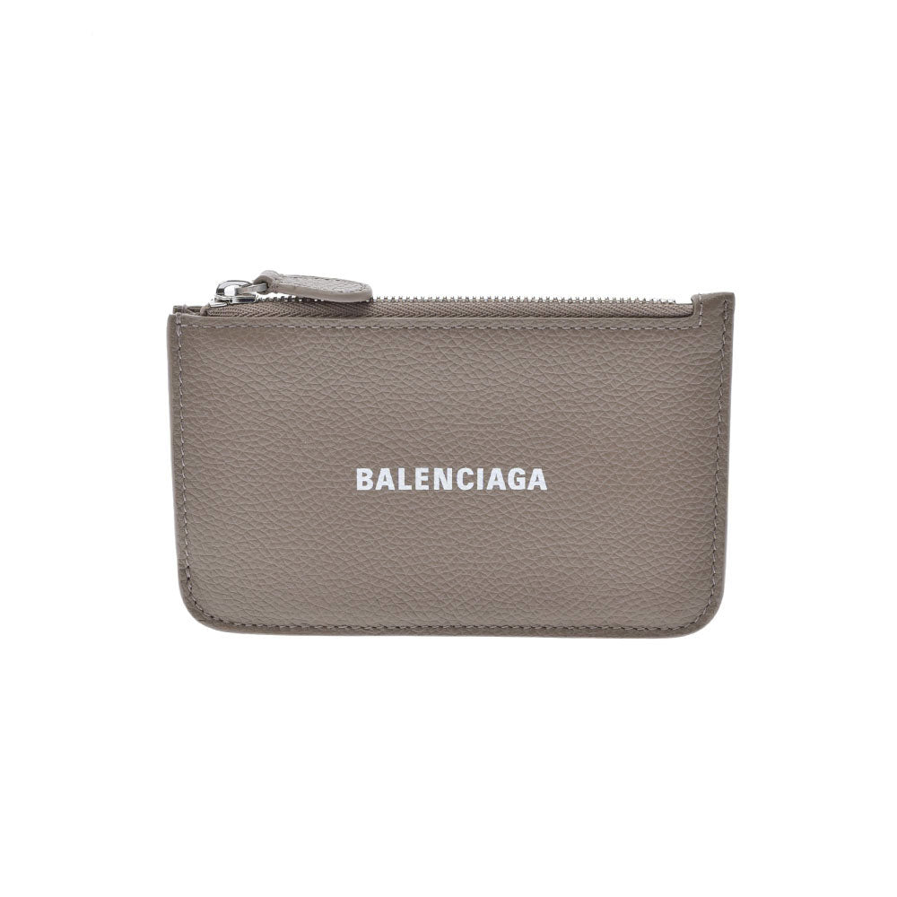 BALENCIAGA バレンシアガ キャッシュ グレー 637130 ユニセックス カーフ コインケース 新同 中古 