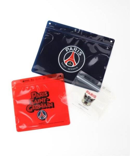 【Pake(R) × Paris Saint－Germain】プリント ジッパーバッグセット (3枚組)