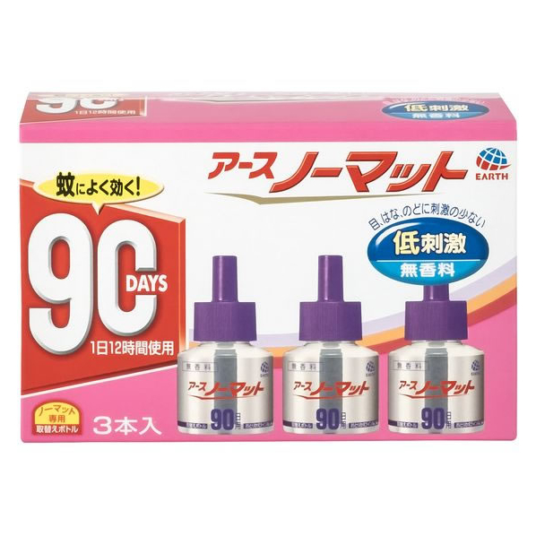 アース製薬 アースノーマット 取替ボトル 90日用 無香料 3本入 FC409MN