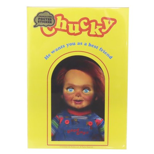 CHUCKY チャッキー ウォールデコステッカー ポスターステッカー おもちゃ スモールプラネット ビッグシール デコレーション 映画キャラクター グッズ