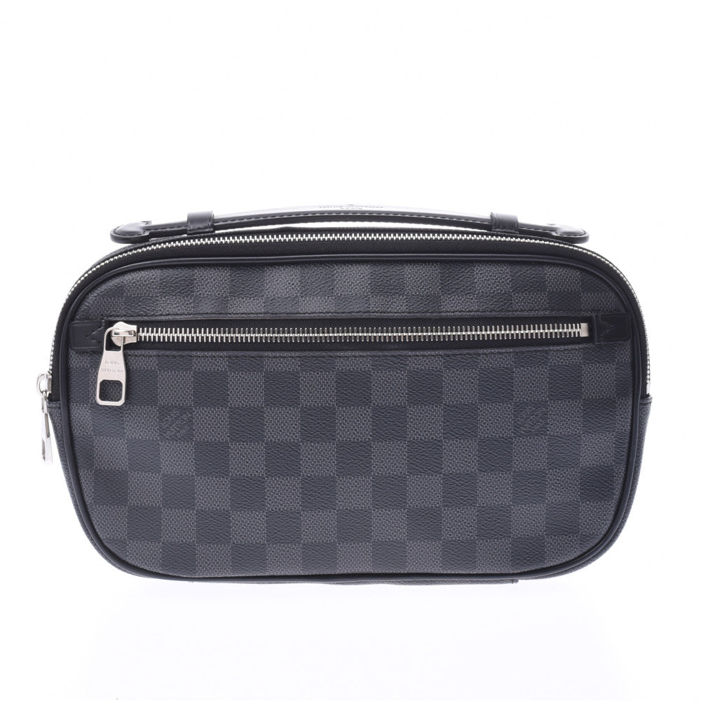 LOUIS VUITTON ルイヴィトン ダミエ グラフィット アンブレール 3WAYバッグ 黒/グレー N41289 メンズ PVC ボディバッグ Aランク 中古 